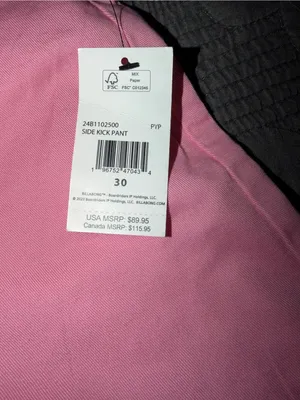 Billabong Side Kick Pant-Pink Women’s Size-30 NWT thumbnail 3