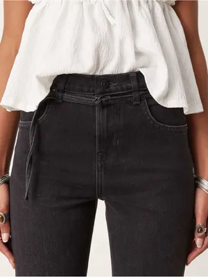 FREE PEOPLE~We The Free Sabine Slim Straight Leg Bootcut Jeans Size 24 NWT thumbnail 3