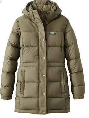 LL Bean Classic Mountain Parka green Size XS thumbnail 1