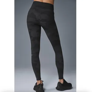 Alo Yoga High-Waist Camo Vapor Legging in Black Camo thumbnail 2