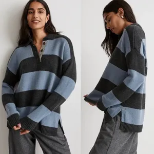 Madewell Rugby Striped Polo Sweater thumbnail 2