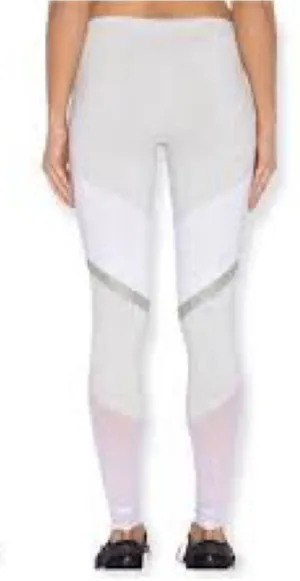 Alo Yoga Alosoft High-Waist Sheila‎ Leggings Colorblock Grey/Green/White XS thumbnail 1