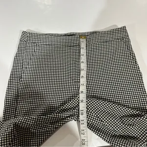 Zara Black & White Gingham‎ Print High Rise Ankle Pants Size S thumbnail 11