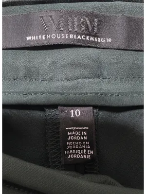 White House | Black Market Dark Green Dress Pants - Size 10, Made in Jordan, Tailg thumbnail 6