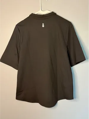 Tommy Bahama IslandZone Women's Black Half-Zip Polo Shirt Size L thumbnail 4