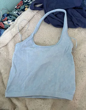 American Eagle Blue Halter Top thumbnail 1