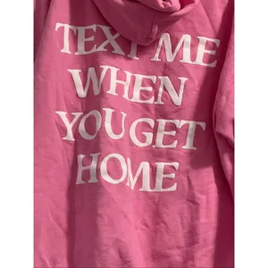 Pink Lonely Ghost Text me when you get home hoodie XL sweatshirt thumbnail 4