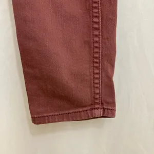 Free People Burgundy Maroon Edgy Emo Punk Whimsigoth Skinny Denim Jeans Pants 25 thumbnail 8