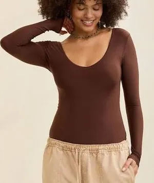 Aerie Mocha Bodysuit NWT thumbnail 1