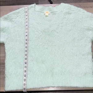 Maeve By Anthropology V-Neck Sweater - Soft Mint thumbnail 8