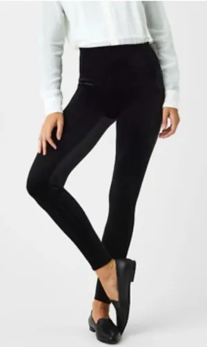 SPANX | Black Velvet Leggings 2070 size 3XL no flaws thumbnail 1