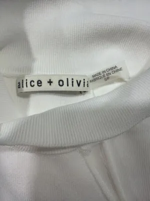 Alice + Olivia Kiki Cutout Tank Top Size 0 White thumbnail 7
