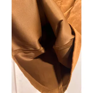 Vintage Amanda Smith Faux Suede Shirt Dress With Boho Braided Belt Tan Size 10 thumbnail 11