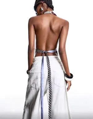 Shein Halter Tie Top thumbnail 2