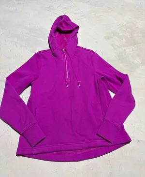 Athleta Women’s Fuchsia cozy karma 1/4 zip hoodie thumbnail 1