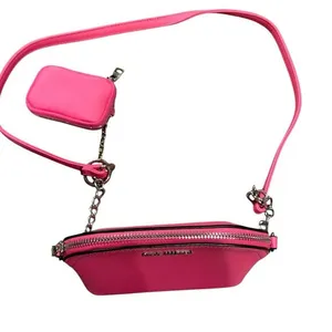 Steve Madden Bmaggie Crossbody Bag Hot Pink‎ Dome Purse Chain Strap AirPod Case thumbnail 3