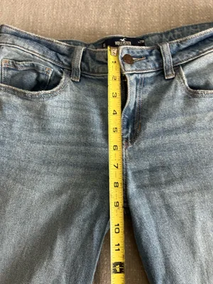 Vtg Hollister Y2K 90s Jeans Low Rise Blue 8R thumbnail 9