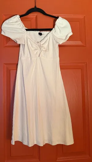Cream mini dress thumbnail 1