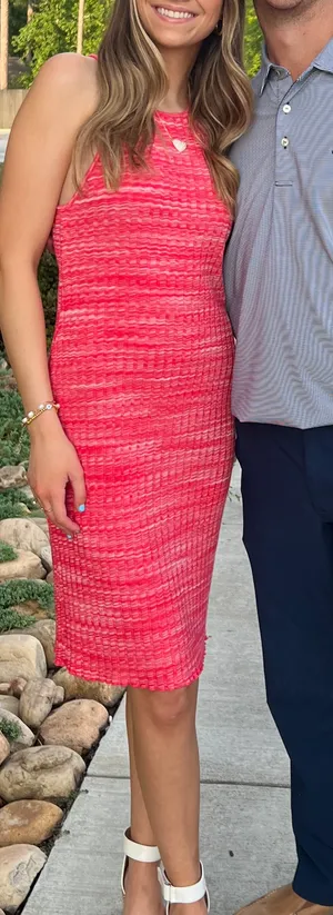 ZARA Ribbed Fitted Knit Tank Midi-Dress thumbnail 1