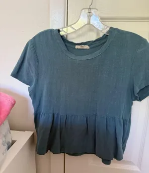 LA Hearts Short sleeve linen top thumbnail 1