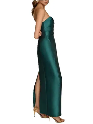NWT Donna Karan Green Strapless Sweetheart Gown Size 4 thumbnail 3