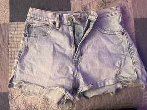 Abercrombie High-Rise jean shorts thumbnail 1