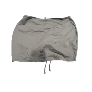 Skims Swim Ruched Mini Skirt - gunmetal Size M NWT ( sold out) thumbnail 6
