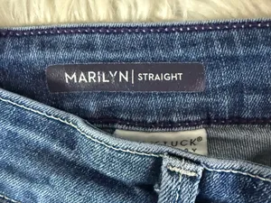 NYDJ Marilyn Straight Jeans Women’s Size 4 Medium Wash Stretch Denim thumbnail 7
