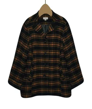 Joan Rivers fleece plaid jacket/coat size L women's with pockets thumbnail 1