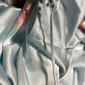 Anthropologie Maeve Silky Slip Midi Dress Sz L Light Blue Gala Prom Wedding NEW thumbnail 7