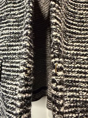 Talbots Tweed Jacket Blazer Gold Clasp Hidden Closure Classic Chic Career‎ SZ 16 thumbnail 5