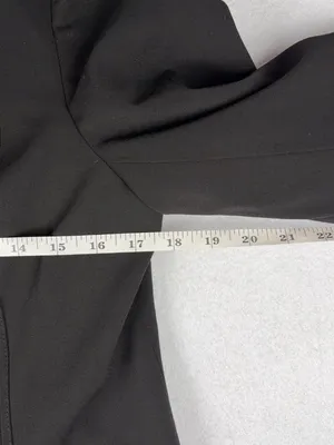 Worthington Works Zip Up Blazer Women’s 12 Black Biker Grunge Chic Nana Workwear thumbnail 8