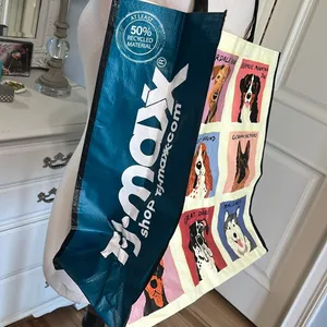 Puppy Dog Collage Bag Giant Shoulder Tote Reusable TJ Maxx thumbnail 12
