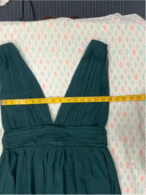 Women's Lulus Heavenly Hues Forest Green Maxi Dress Size M thumbnail 5