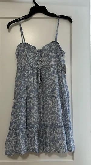 Altar'd State Dress Mini Blue thumbnail 1