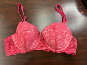 Victoria’s Secret Dream Angels Lined Demi Pink Lace Bra Size 34B thumbnail 1