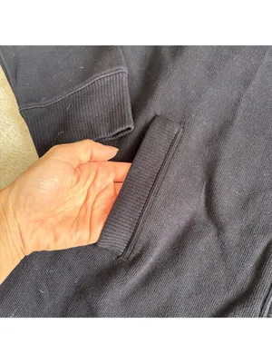 Ralph Lauren Black Cotton Snap Button Cardigan Jacket Casual Minimalist Sweater thumbnail 8