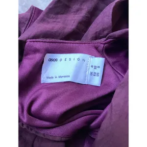 ASOS DESIGN Womens Plum Purple Draped Cowl Neck Wrap Mini Dress Size 0 thumbnail 6