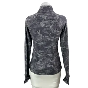 Lululemon Outrun the Elements Black 1/2 Zip Long Sleeve Pullover Athletic Top M Size M thumbnail 3