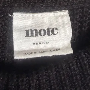 Mote‎ Black Shaker Knit Tunic Sweater Womens Medium 3/4 Sleeve High-Low Hem thumbnail 2