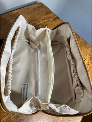 EACHY New CamelColor FlatLay Makeup Bag Travel Festival Camp thumbnail 3
