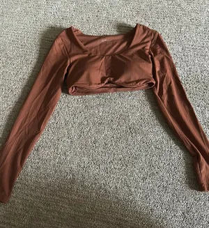 OFFLINE by Aerie Long Sleeve Cropped Seamless Ribbed thumbnail 1
