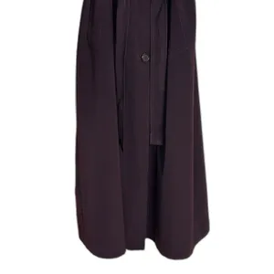 Vintage Jacqueline Ferrar Purple Trench Coat Women Size 12 Double Breasted +Belt thumbnail 3