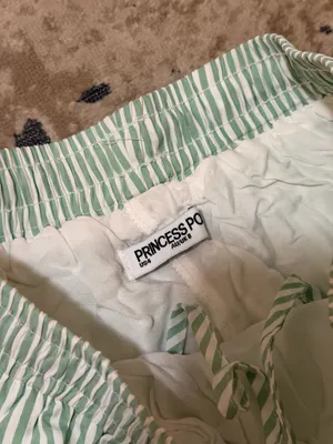 Princess Polly Green Striped Shorts thumbnail 3