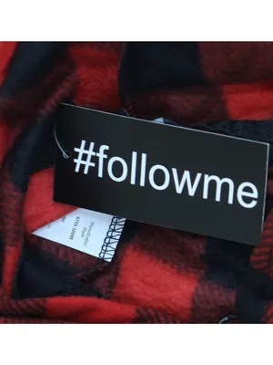 NWT #followme Onepiece Pajama with Zip and Pockets Buffalo Plaid Red Black M thumbnail 5