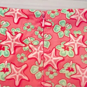 Vineyard Vines Starfish Mini Skirt Women's‎ 12 Pink Green Beach Preppy Academia thumbnail 4
