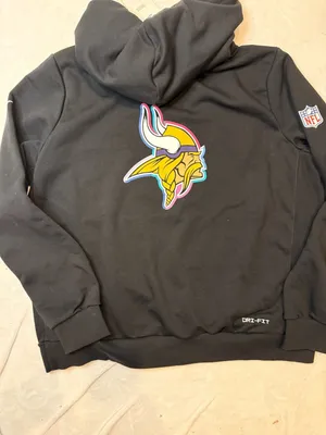 Nike Women's Minnesota Vikings Crucial Catch Sideline Standard Issue Dri-FIT Hoo thumbnail 6