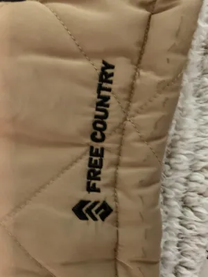 Free Country Women's Quilted Vest Tan Zip Up Large Outerwear Coat Sleeveless thumbnail 3