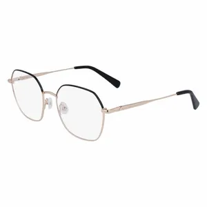 Longchamp LO2152 728 Women Eyeglasses Gold Black Gun Metal Frames 53-19-140 Case thumbnail 3