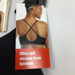 Hanes Originals Supersoft Wirefree T-Shirt Bra Black Large NEW! thumbnail 5
